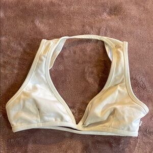 Women's white yoga athletic Intimate Top Brazilian made by Shakti